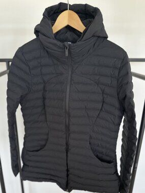Lululemon Pack It Down Goose Down Jacket Women's Size 12 Black